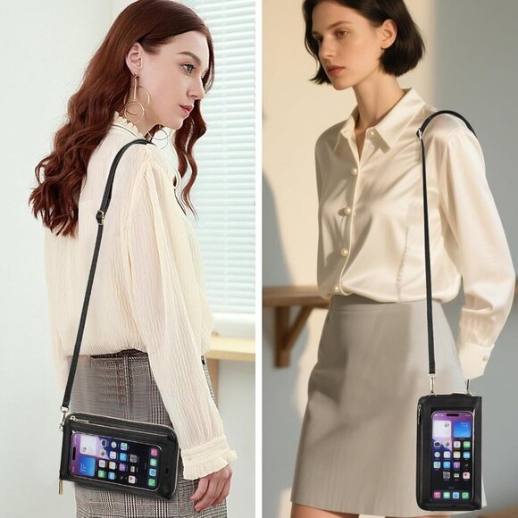 Phone Purse Crossbody Bags for Women Small Travel Wallet Touch Screen RFID Block - Picture 7 of 7